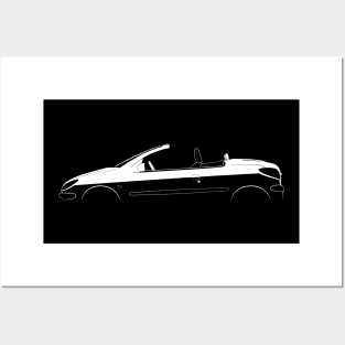 Peugeot 206 CC Silhouette Posters and Art